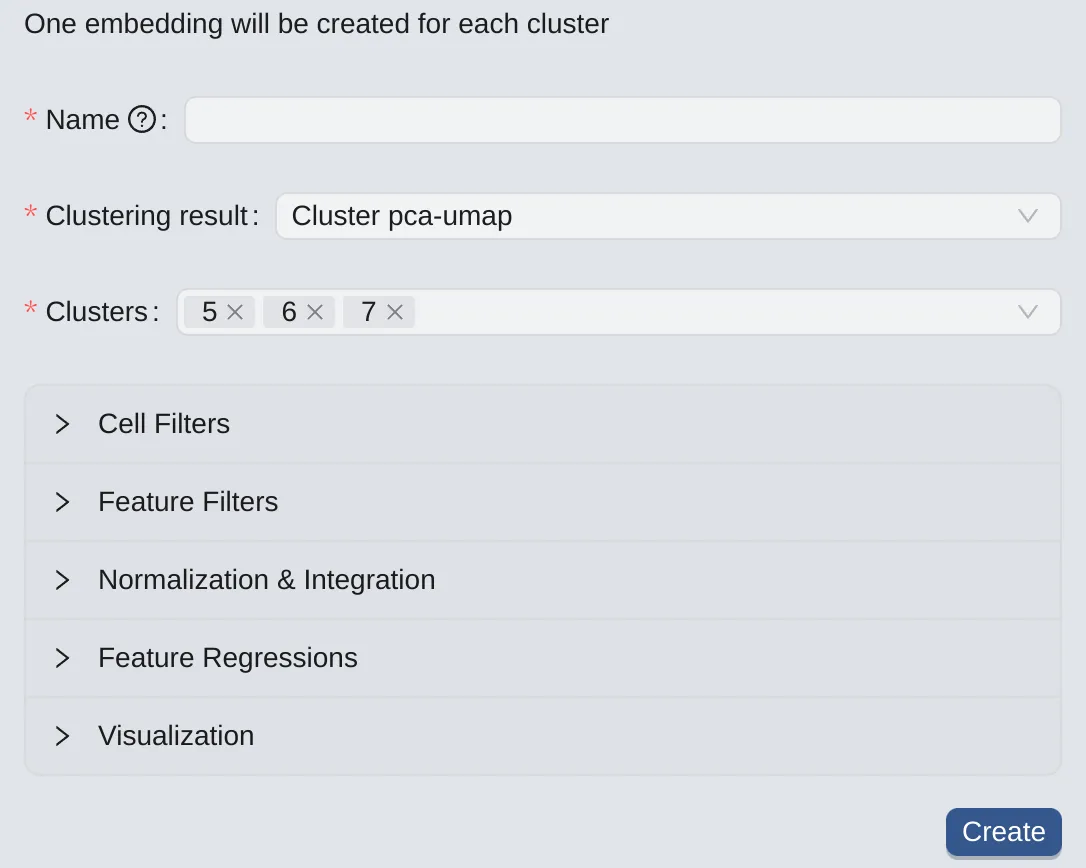 Cell Filtering By Selected Cluster Values