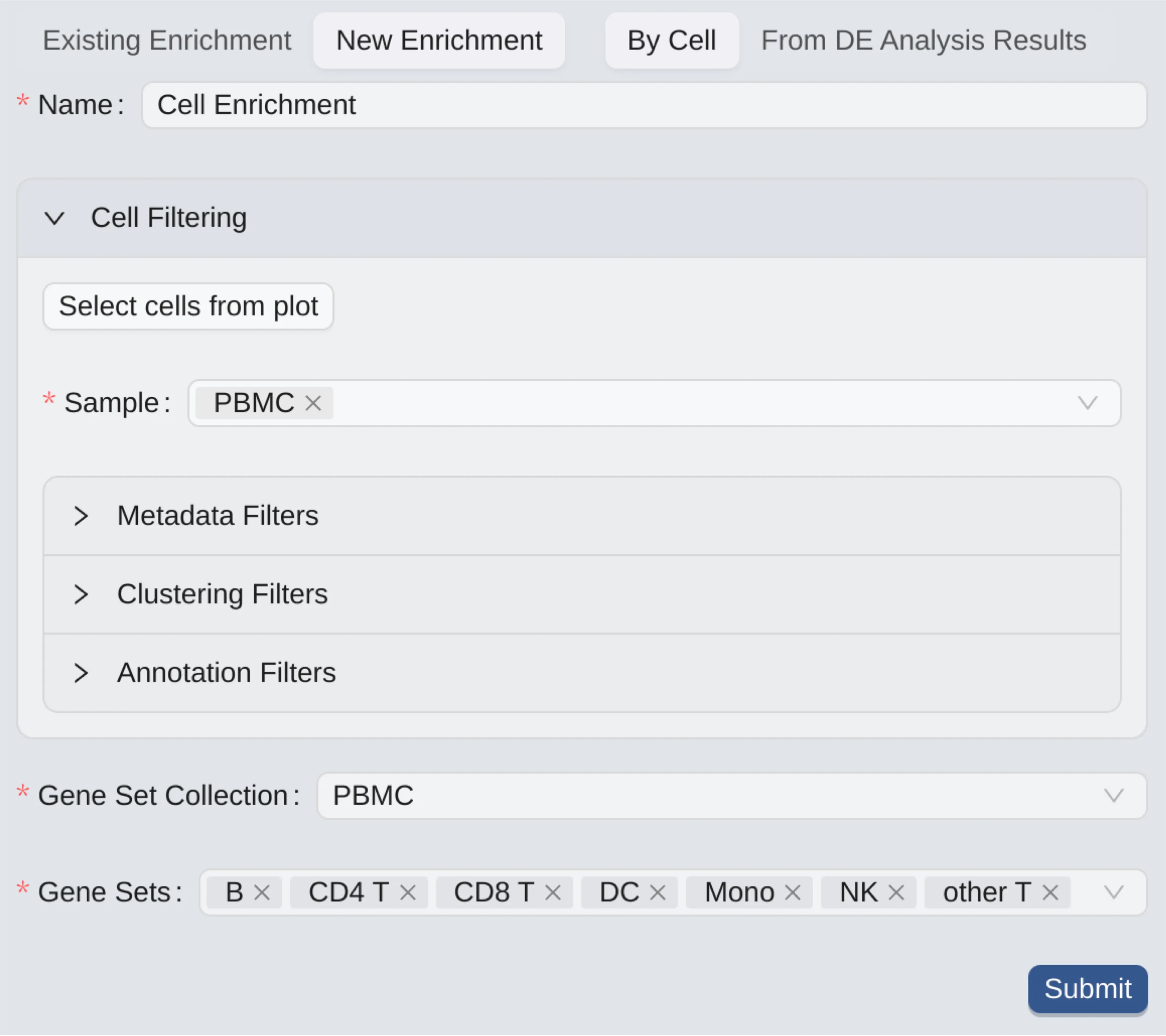 Create Enrichment By Cell